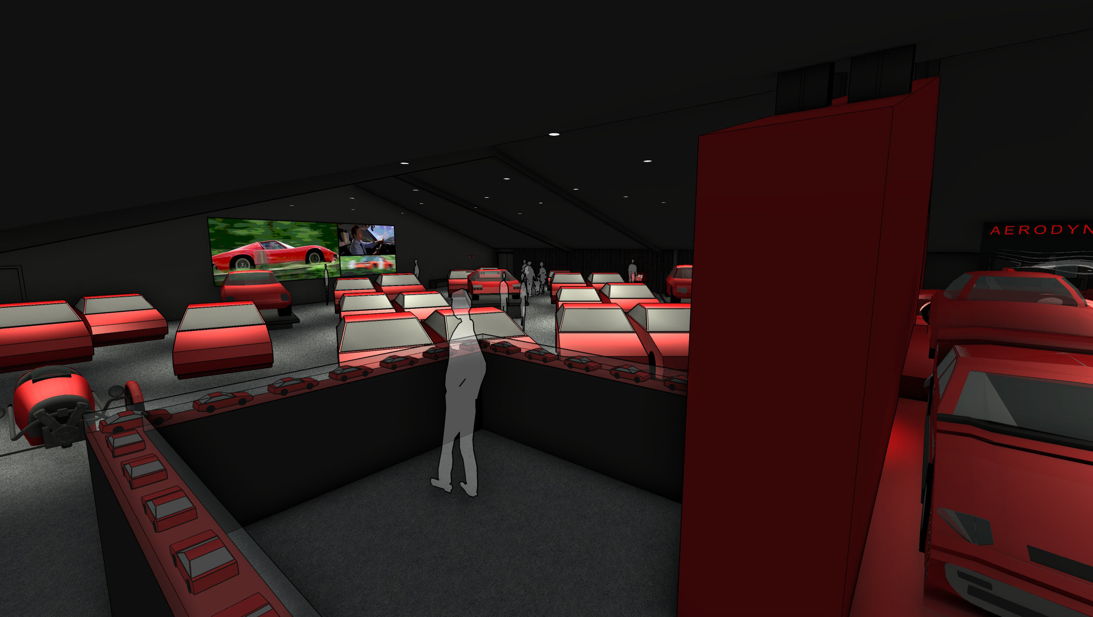 Red Room Gallery Concept Photos By Simon Fenn Design (2)