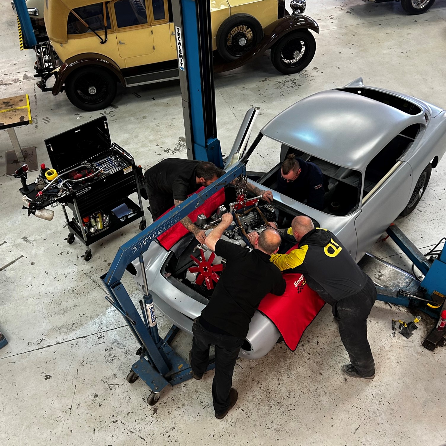 Haynes Heritage Engineering Team Fit The Engine Into The Aston Martin DB4