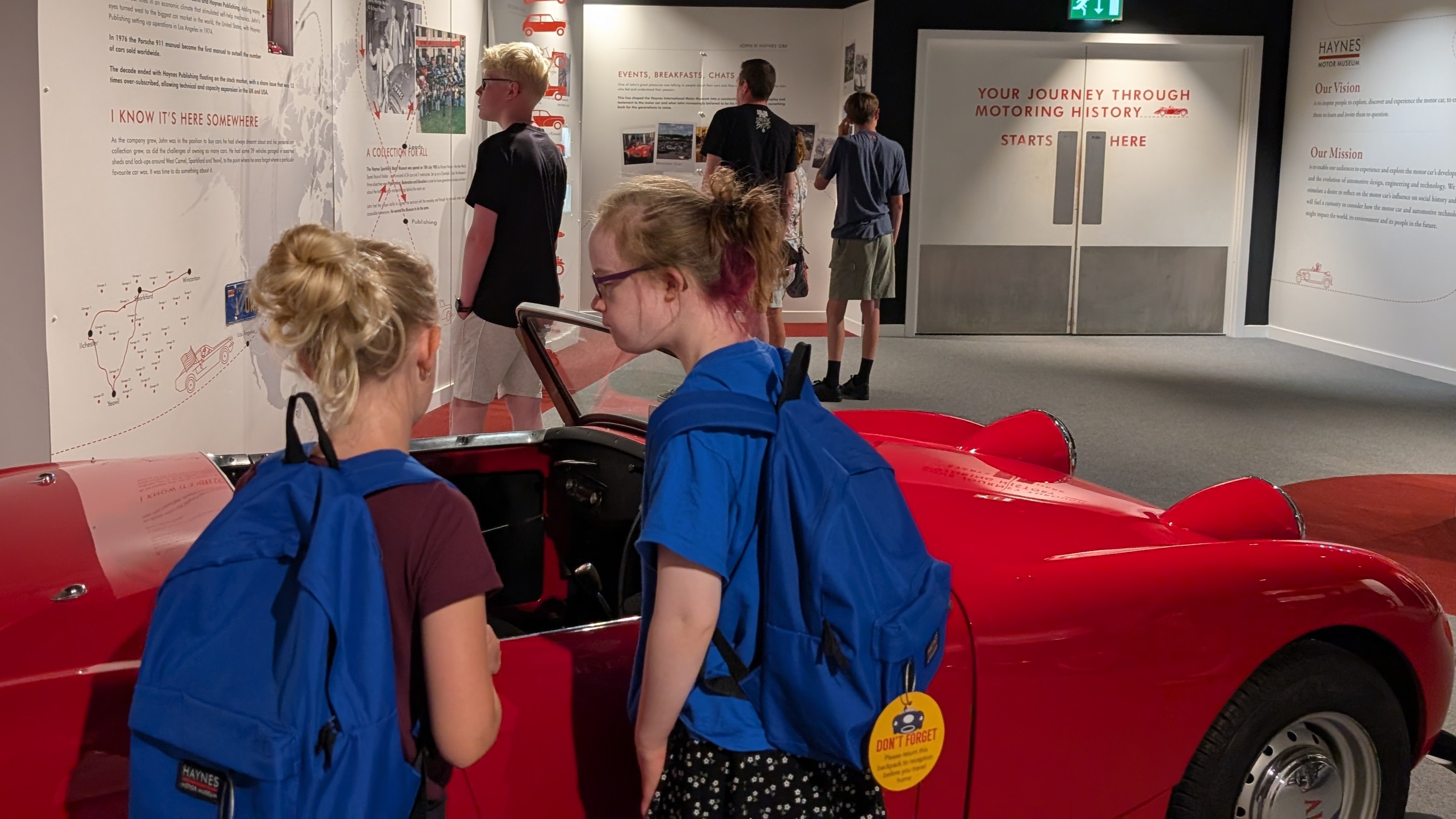 Sensory Backpacks At Haynes Motor Museum