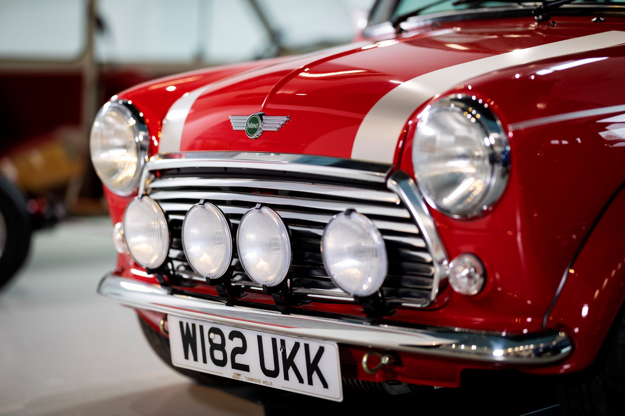 Close Up Of A 2000 Rover Mini Classic Cooper Sport At Haynes Motor Museum