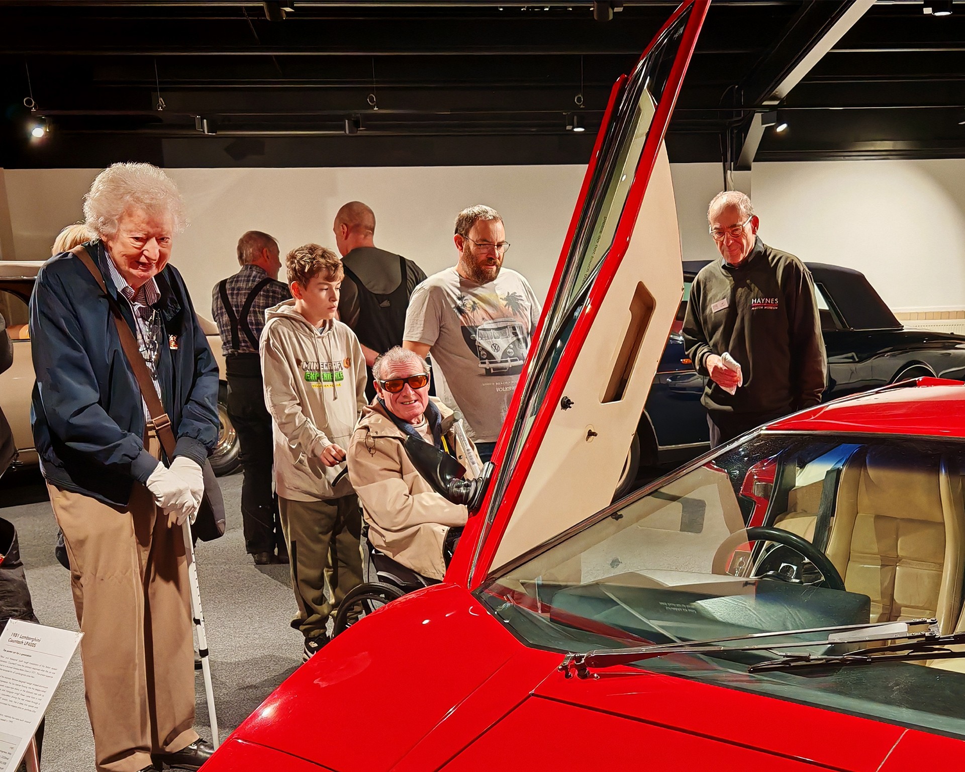 Blind Veterans Visit At Haynes Motor Museum