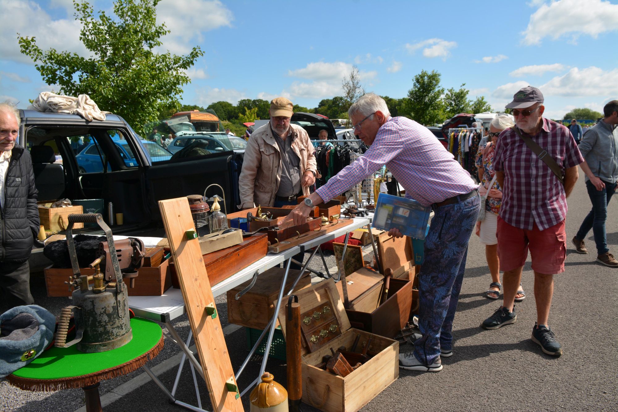 Visitors At The Haynes Motor Museum Car Boot Sale
