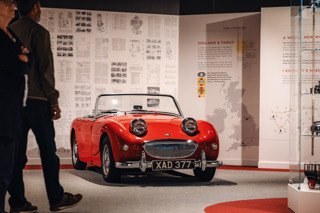 Frog-eyed Sprite in John Haynes Exhibition at Haynes Motor Museum