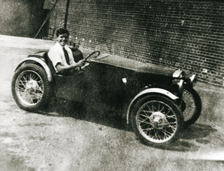John Haynes as a young man in Austin 750 Special