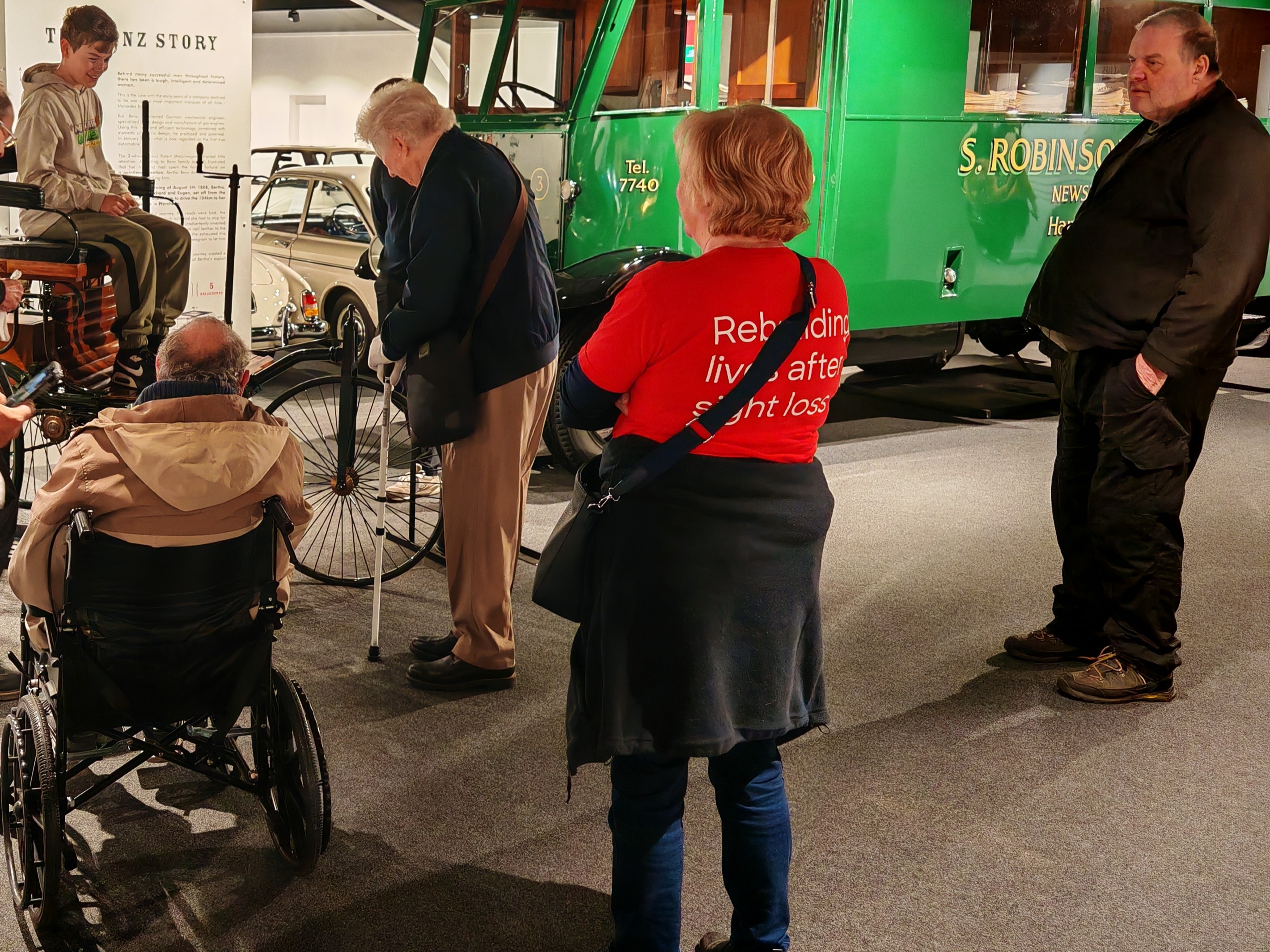 Blind Veterans Visit To Haynes Motor Museum