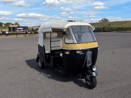 Bajaj Auto Rickshaw in Outdoor Paddock at Haynes Motor Museum