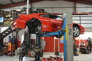 Ferrari 348 TB, Engine removed - Car Restoration Somerset