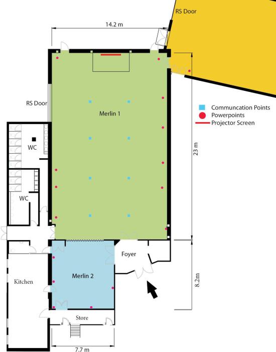 Merlin Suite Floor Plan Venue Hire Somerset