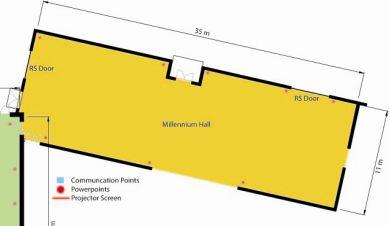 Millenium floorplan Venue Hire Somerset