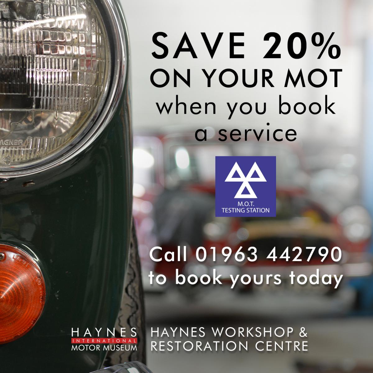 Special offer on MOT and Service in Somerset